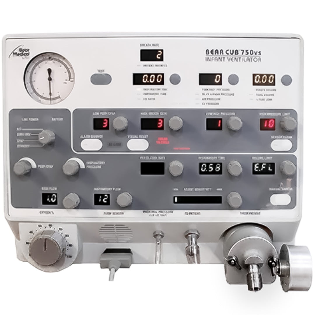 Ventilador BEAR CUB™ 750 PVS – Ventilación de Cuidados Críticos Pediátricos de Precisión