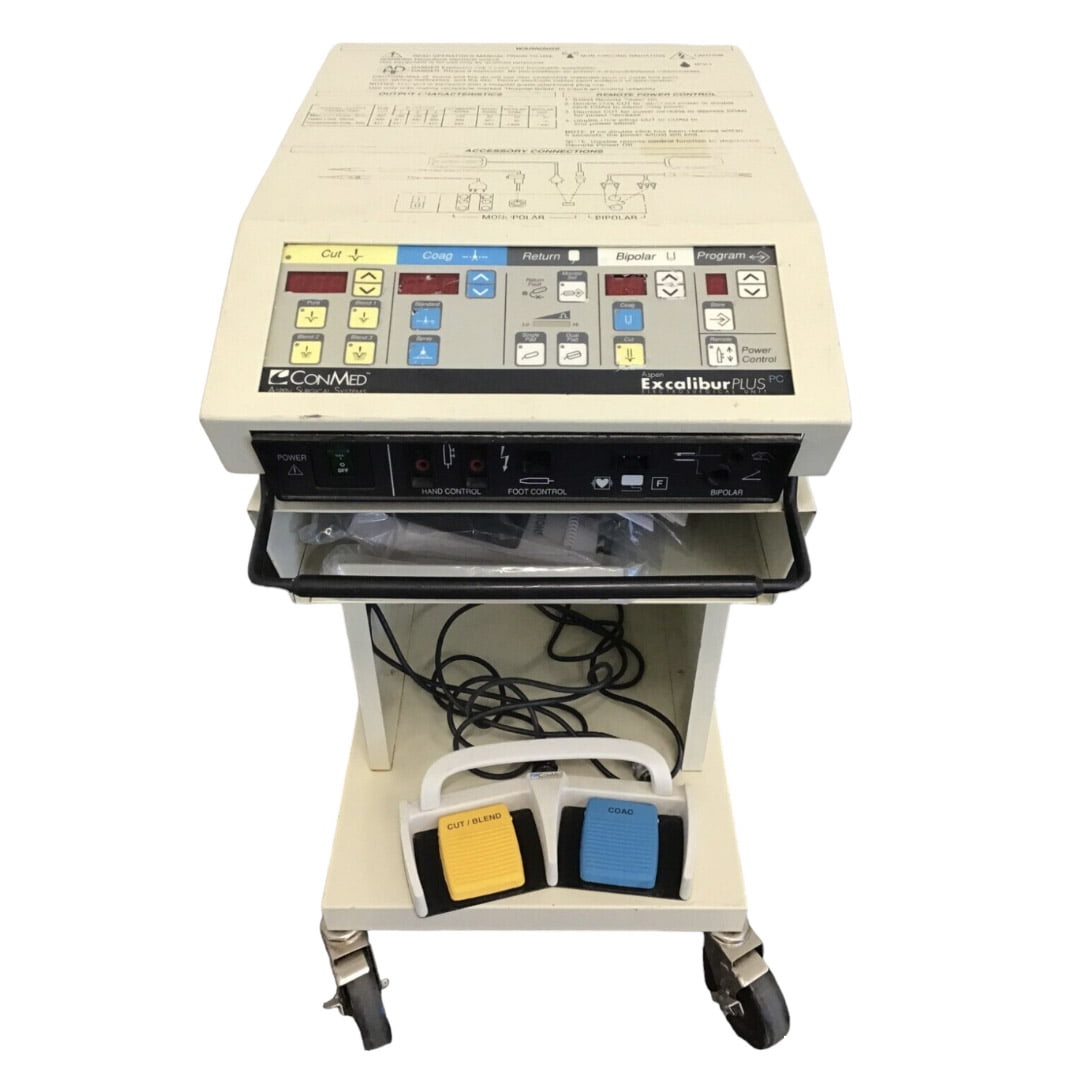 ConMed Excalibur Plus PC: Control de precisión para electrocirugía avanzada