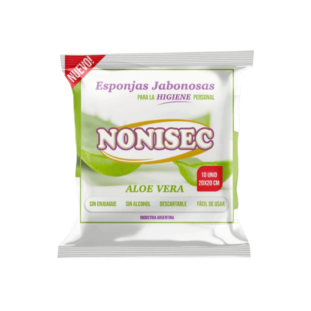 Esponjas jabonosas nonisec aloe vera x 10u