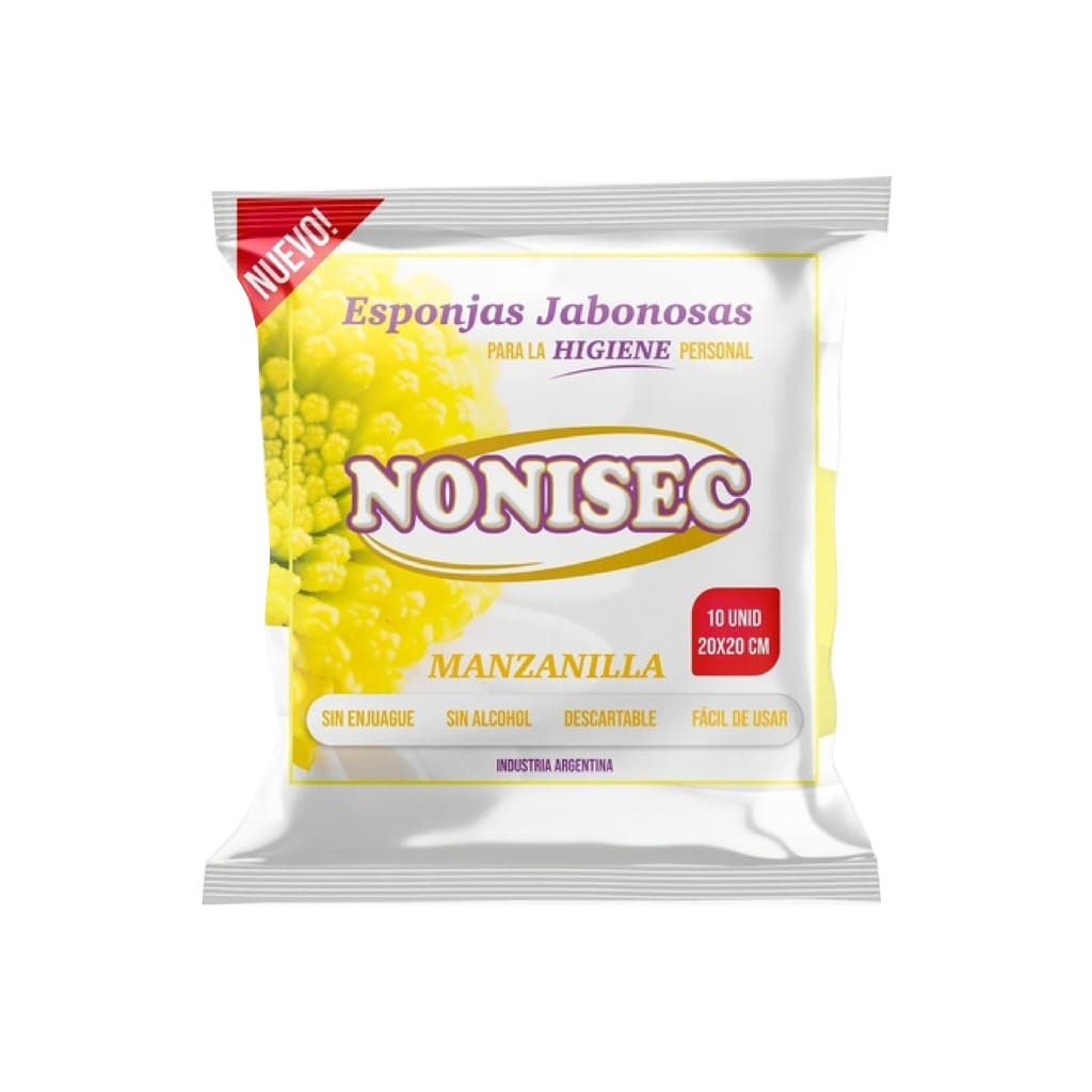 Esponjas jabonosas nonisec manzanilla x 10u