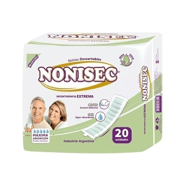 Nonisec apósitos incontinencia extrema x 20u