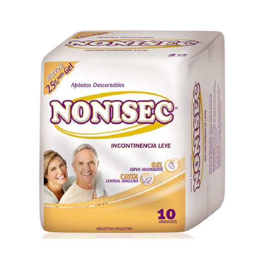 Nonisec apósitos incontinencia leve x 10u