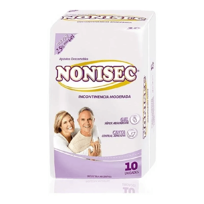 Nonisec apósitos incontinencia moderada x 10u