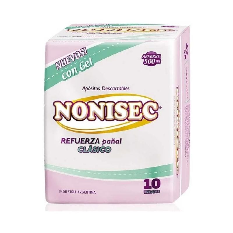 Nonisec refuerza pañal clásico x 10u