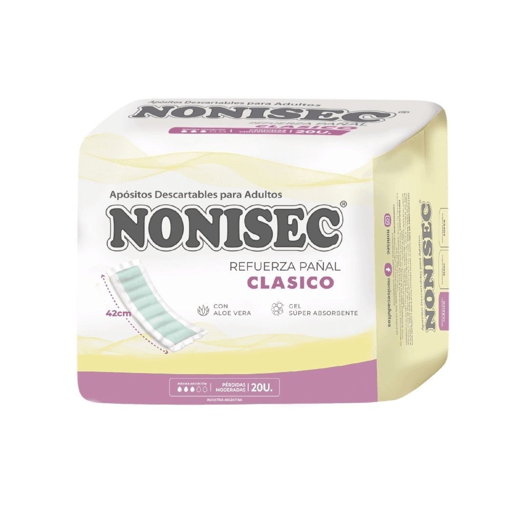 Nonisec refuerza pañal clásico x 20u