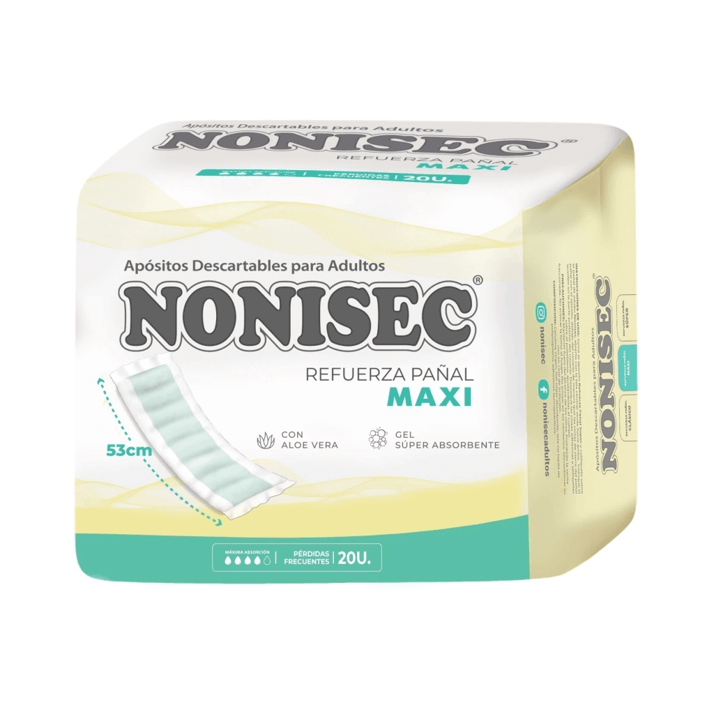 Nonisec refuerza pañal maxi x 20u