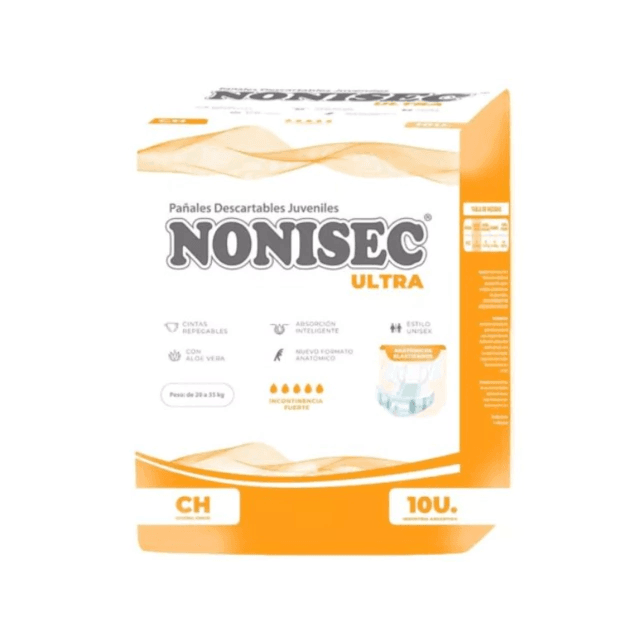 Pañales Descartables Nonisec Ultra Anatómico  Talle Chico x 10u