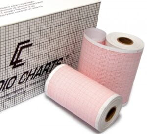 Papel termosensible para ECG 80mm X 25mts X 16mm impresión externa